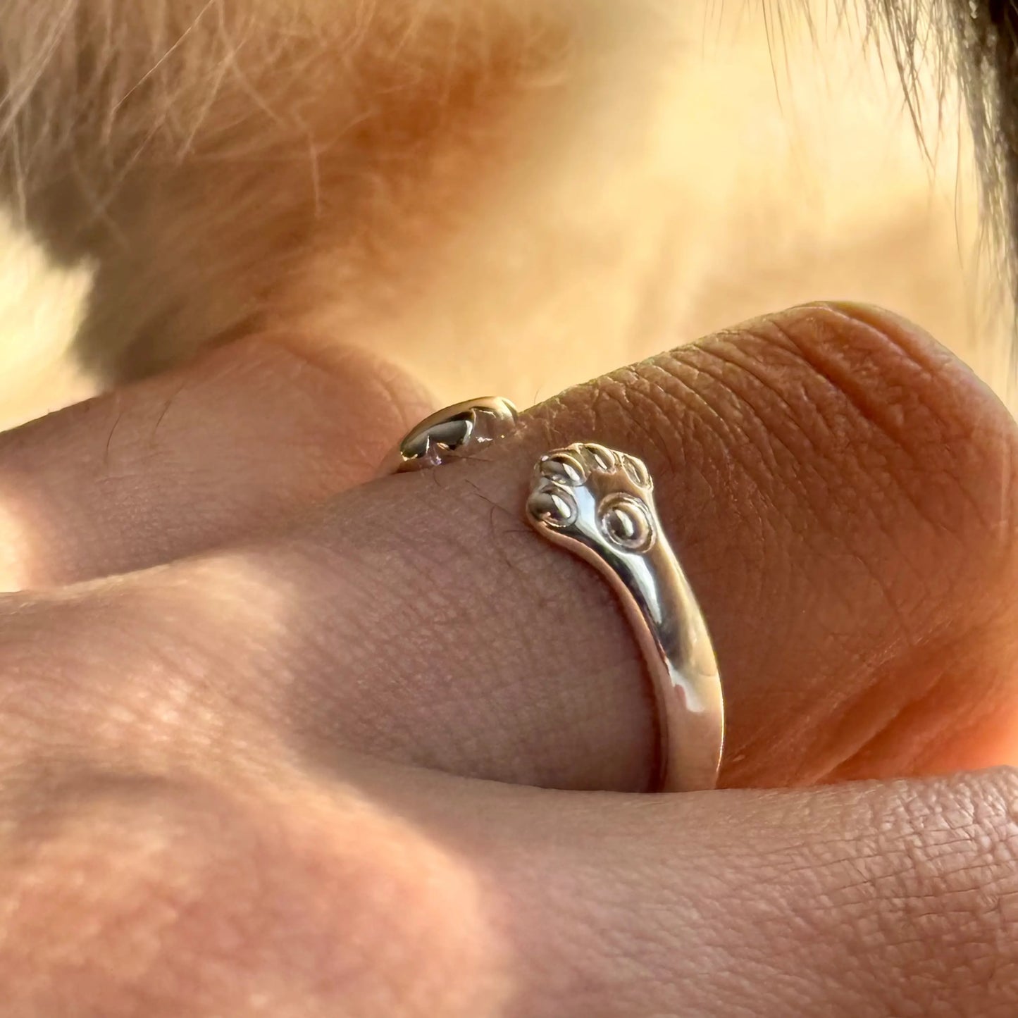 Paw Hug Ring - Faie Jewels