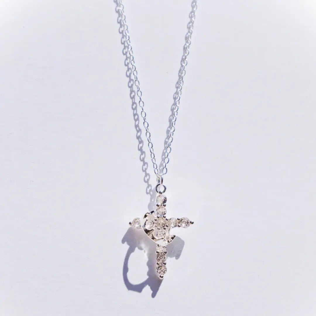 Crown of Faith Necklace Charm - Faie Jewels
