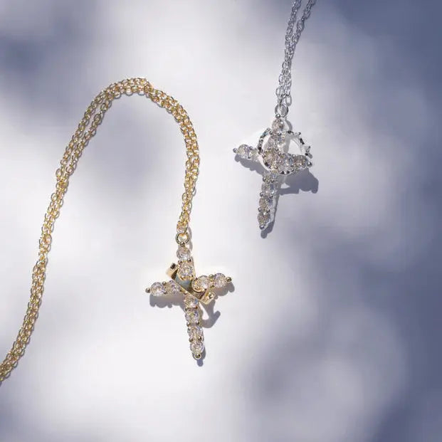 Crown of Faith Necklace Charm - Faie Jewels